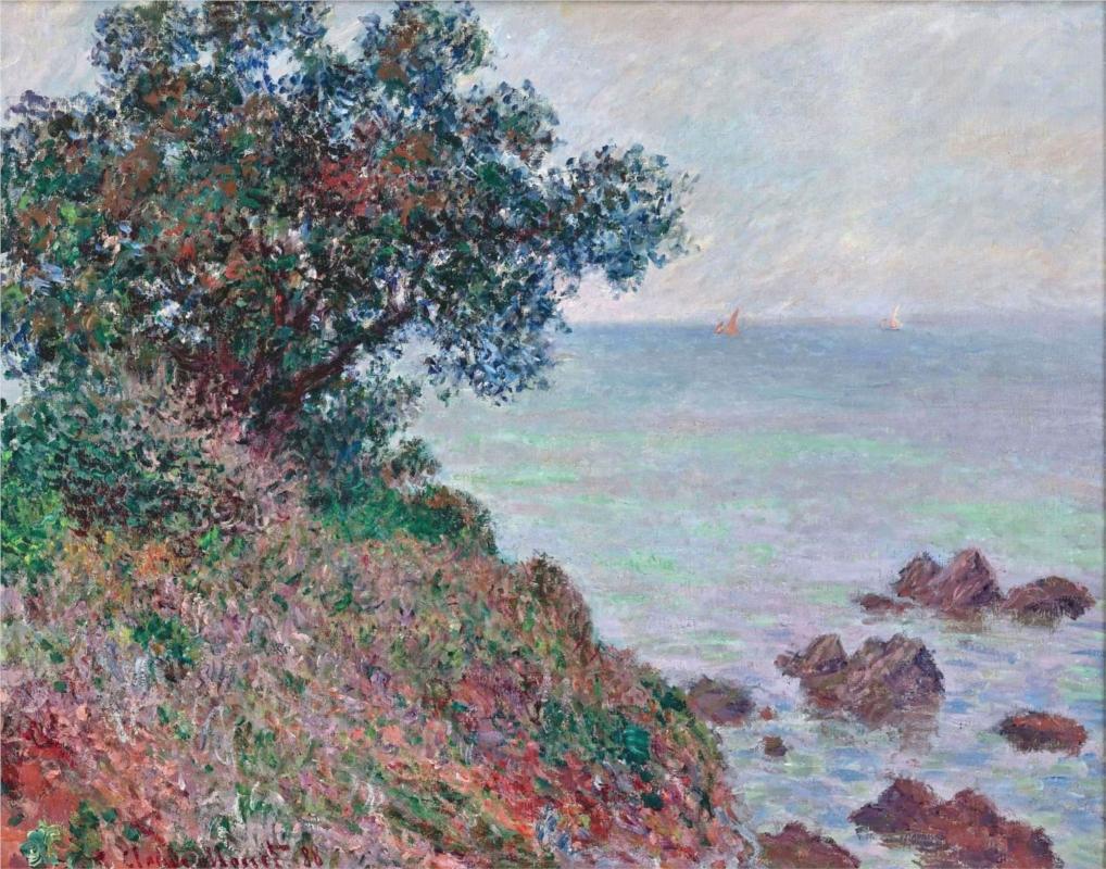 Mediteranian Coast, Grey Day - Claude Monet Paintings